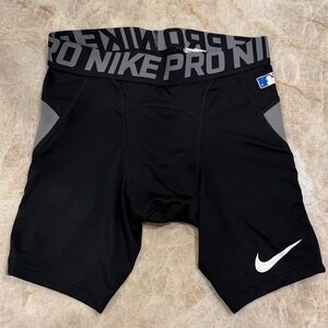 Nike Pro Black Baseball Sliding Shorts